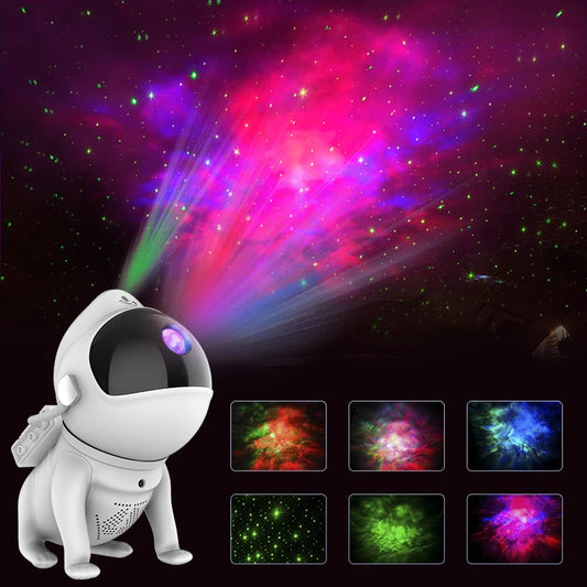 Astronaut Space Dog Night Light Galaxy Star Projector