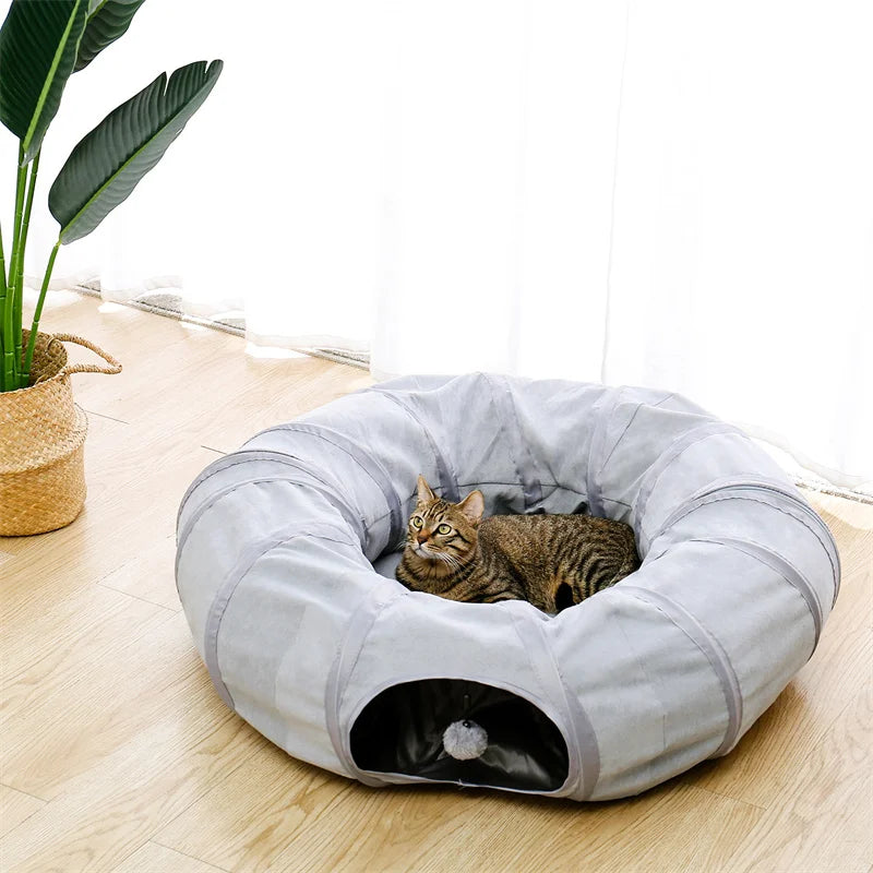 Kitty Large Cat Tunnel Toys Cat Pop Up Bed Collapsible