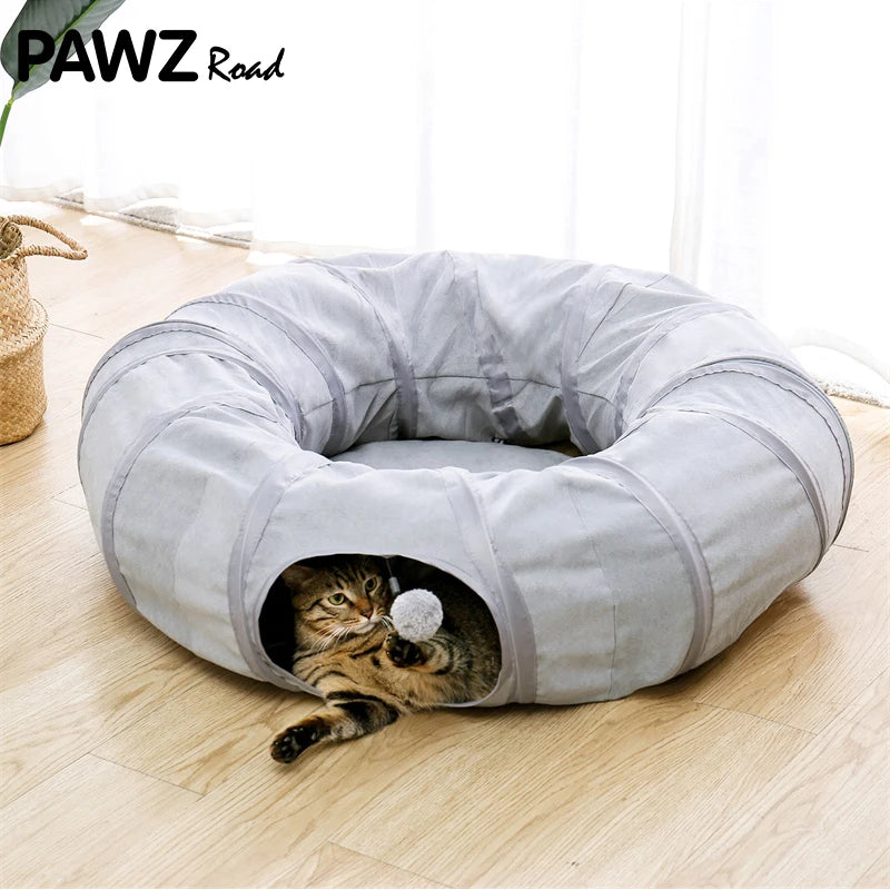 Kitty Large Cat Tunnel Toys Cat Pop Up Bed Collapsible