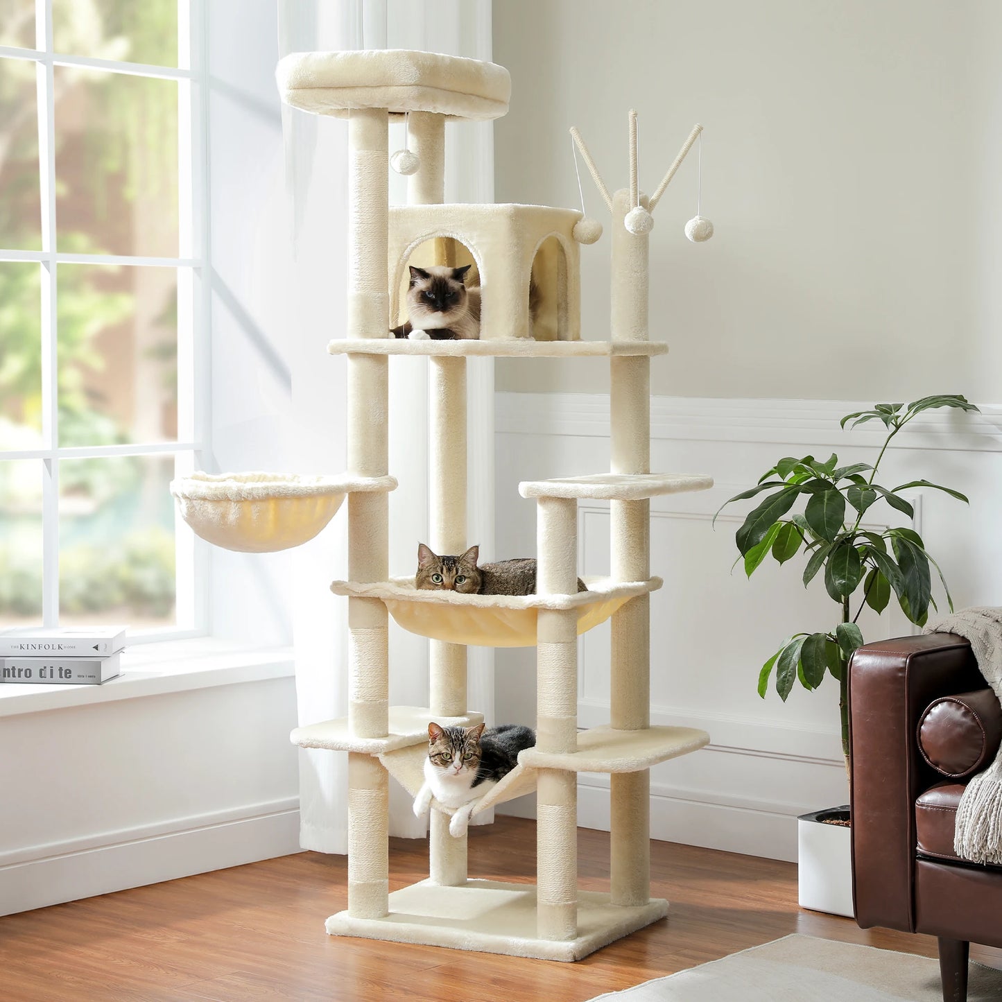 Indoor Large Cats Tall Cat Tower for Fat Cats