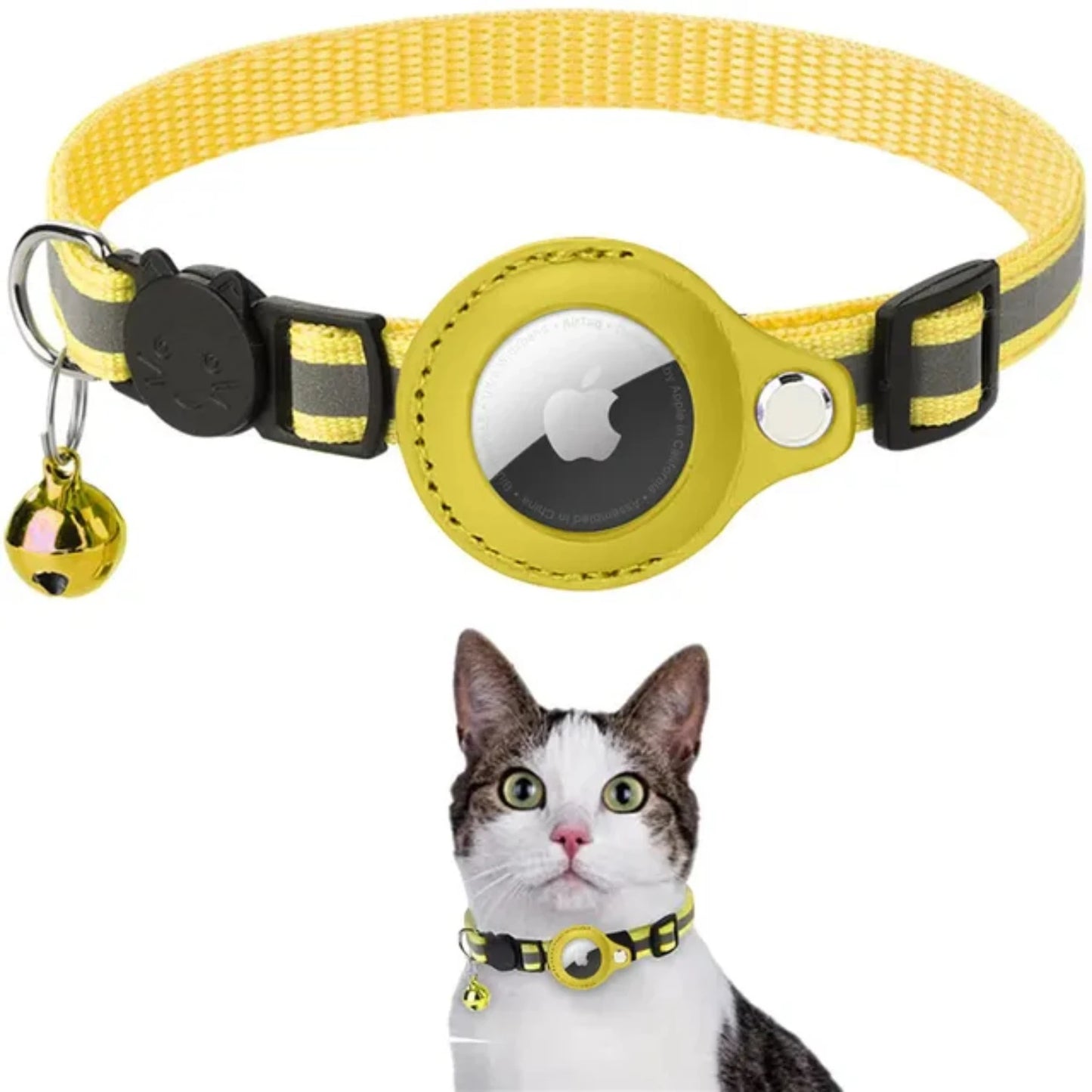 Waterproof Adjustable Heavy-Duty Cat Collar with Reflective Strips