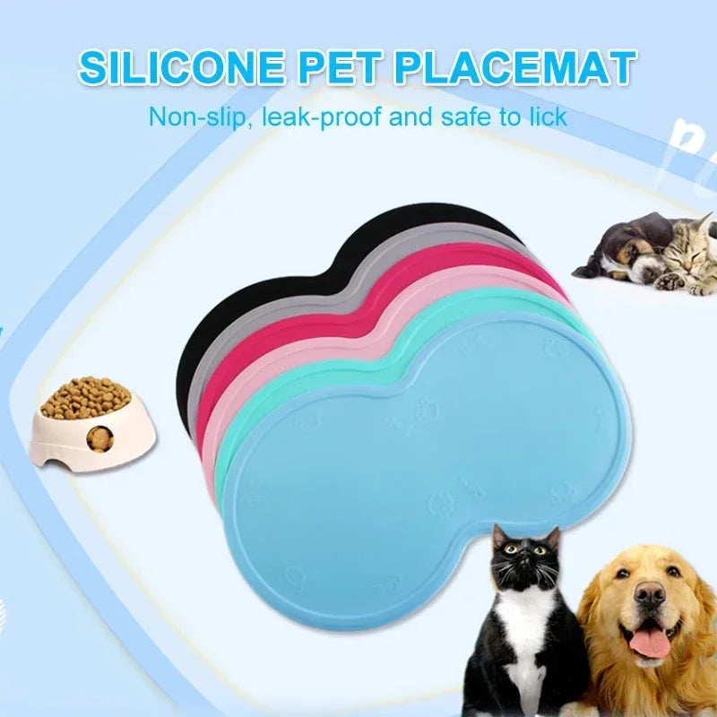 Pet Feeding Mat Pad, Cute Cloud Shape Silicone Placement Mat