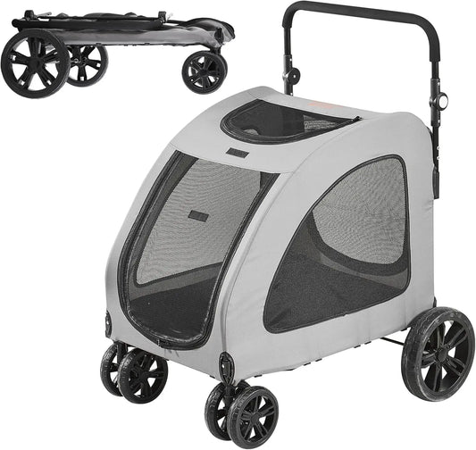 4 Wheel Handle-Adjustable Pet Stroller/Jogging Carriage Stroller