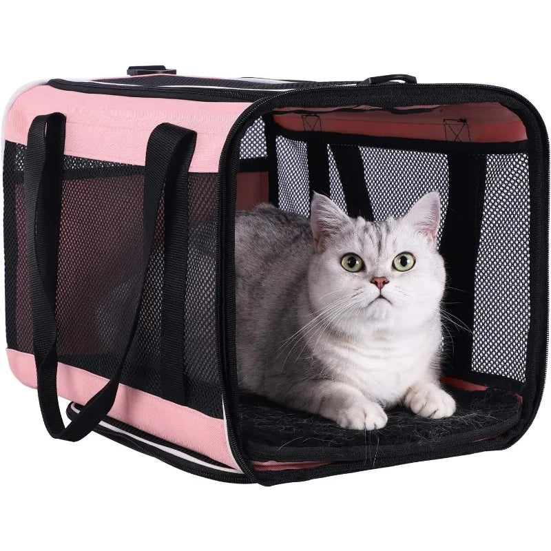 Soft Pet Carrier for Large and Medium Cats,