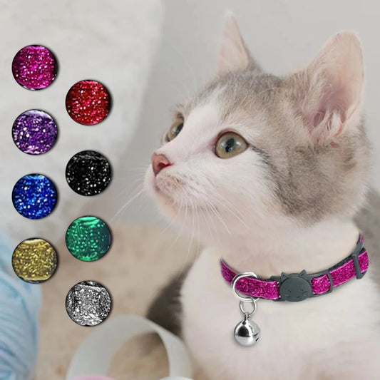 Glowing Cat Collar Accessories Set