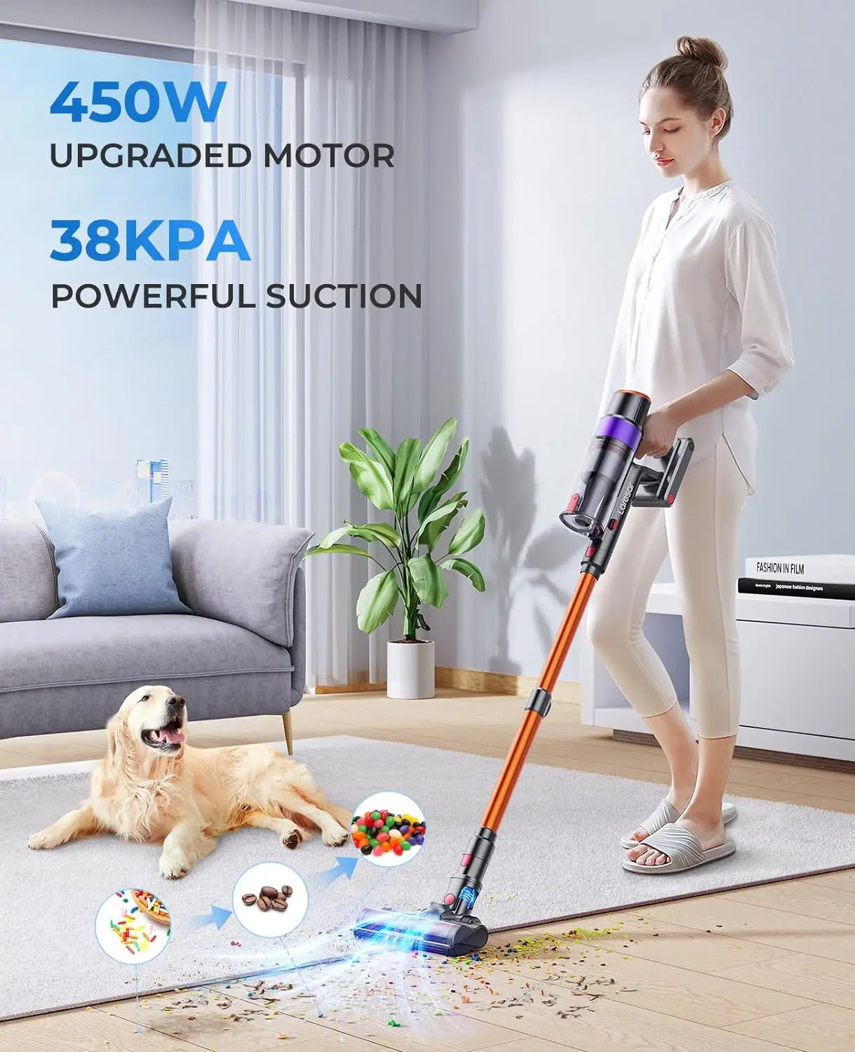 Powerful Cordless Vacuum Cleaner Home Appliance