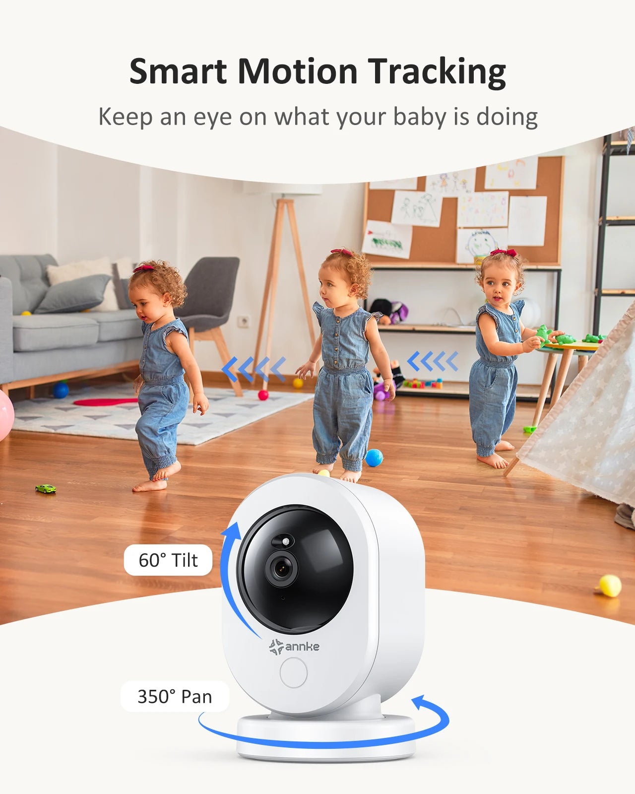 ANNKE 4K UHD Indoor Security Baby/Pet Camera