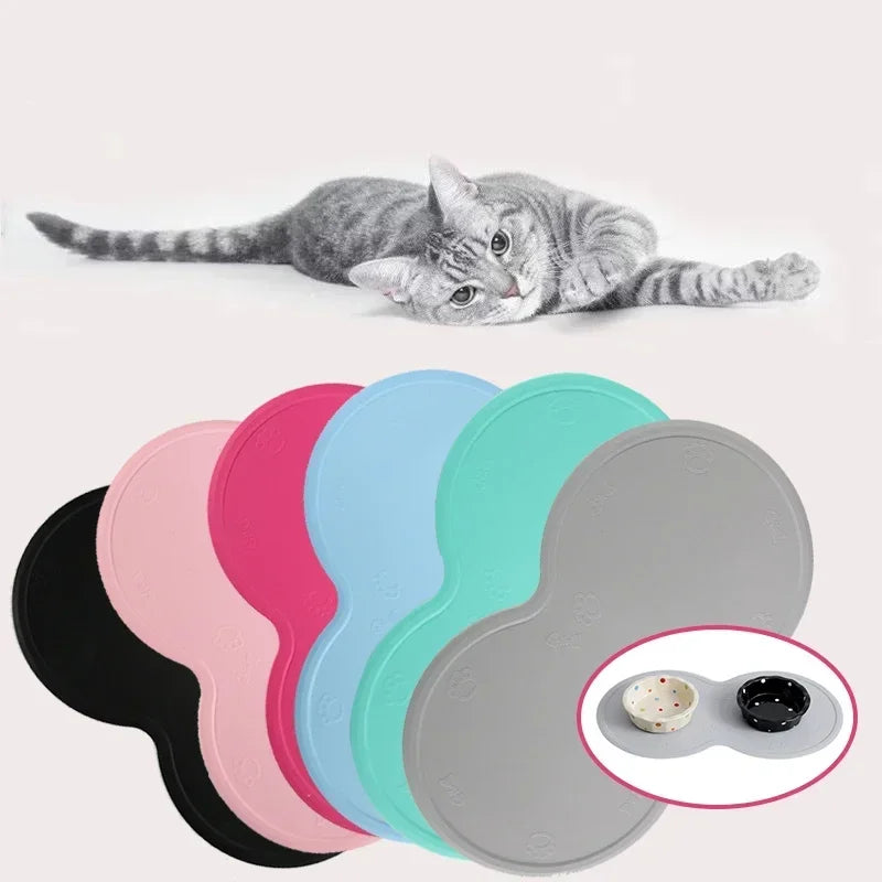 Pet Feeding Mat Pad, Cute Cloud Shape Silicone Placement Mat