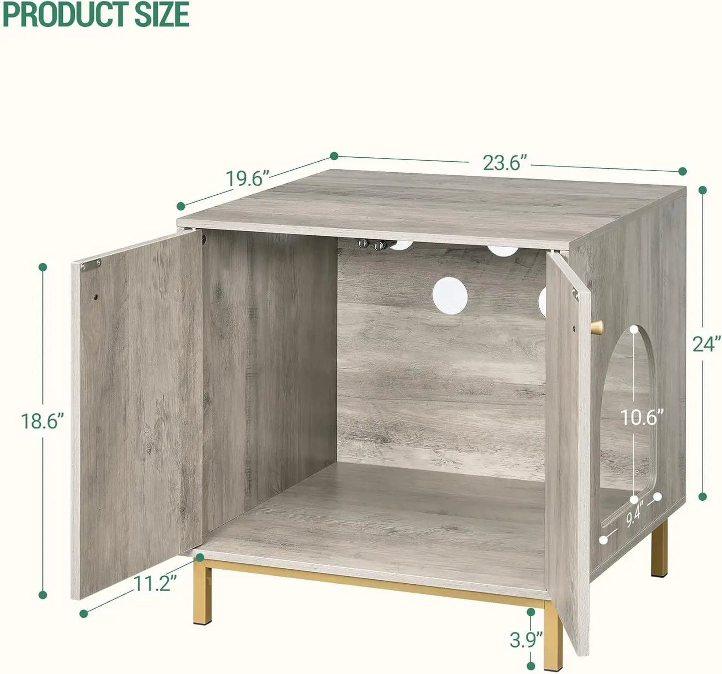 Cat Litter Box Enclosure, Hidden Litter Box Furniture