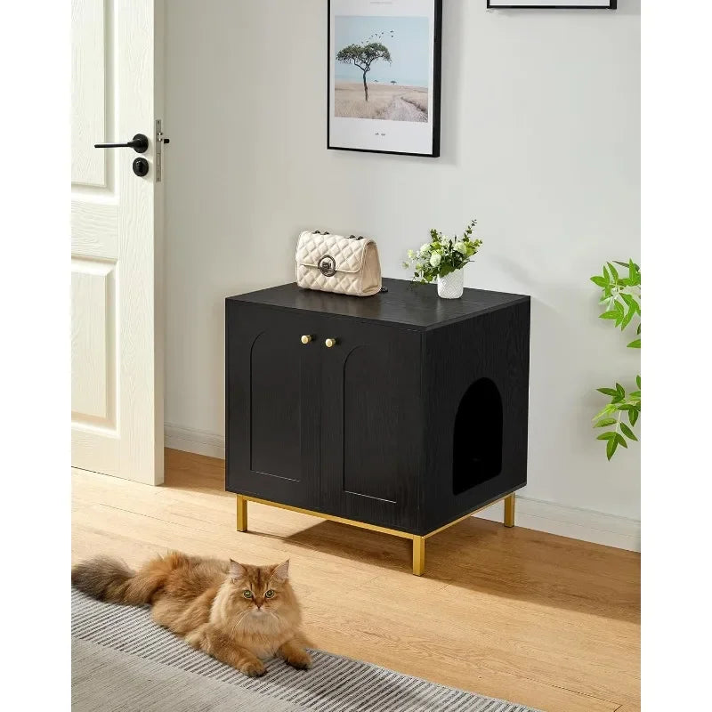 Cat Litter Box Enclosure, Hidden Litter Box Furniture