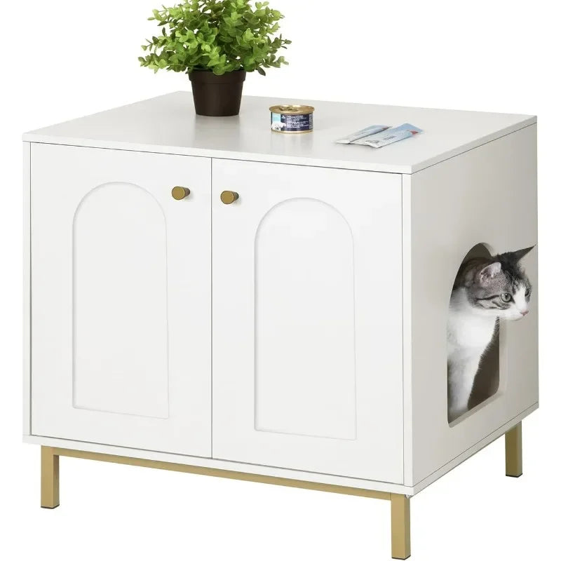 Cat Litter Box Enclosure, Hidden Litter Box Furniture