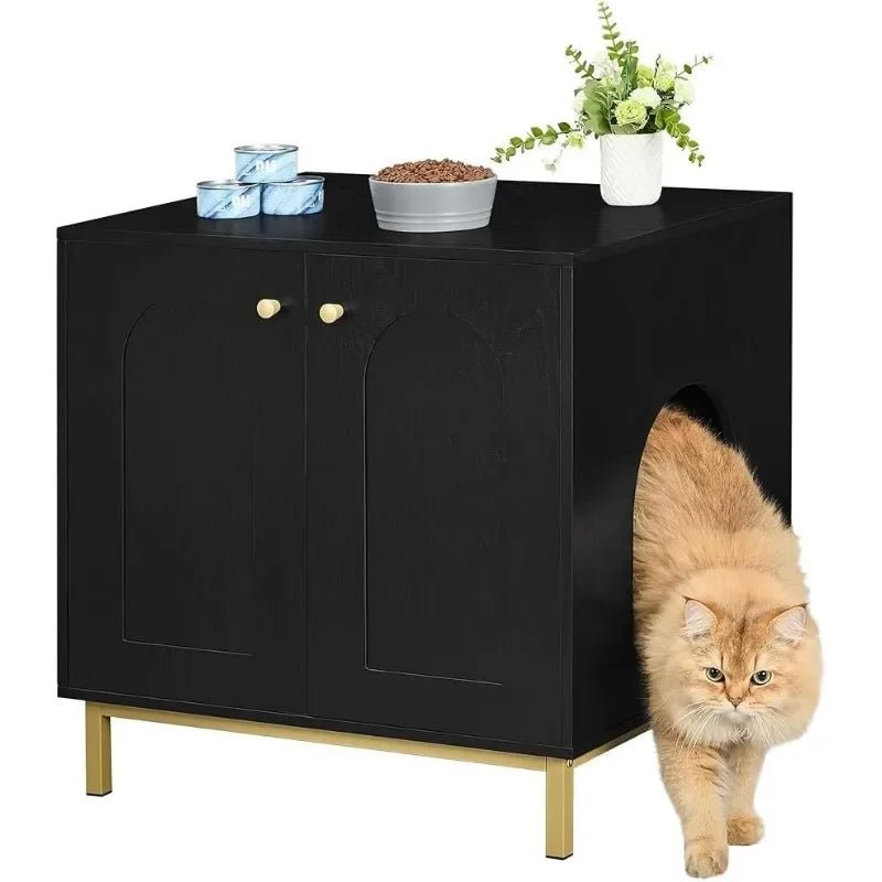 Cat Litter Box Enclosure, Hidden Litter Box Furniture