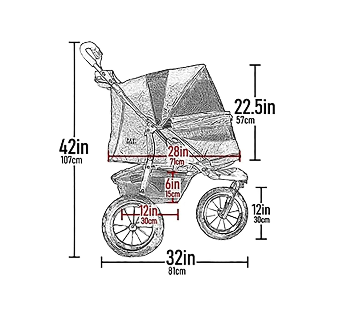 Pet Stroller for Cats/Dogs,