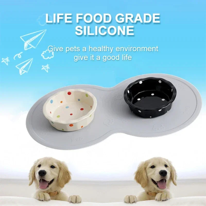 Pet Feeding Mat Pad, Cute Cloud Shape Silicone Placement Mat