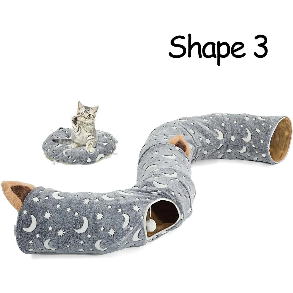 Cat Tunnel Bed Tube with Cushion