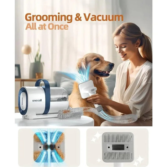 Dog Hair Vacuum & Dog Grooming Kit