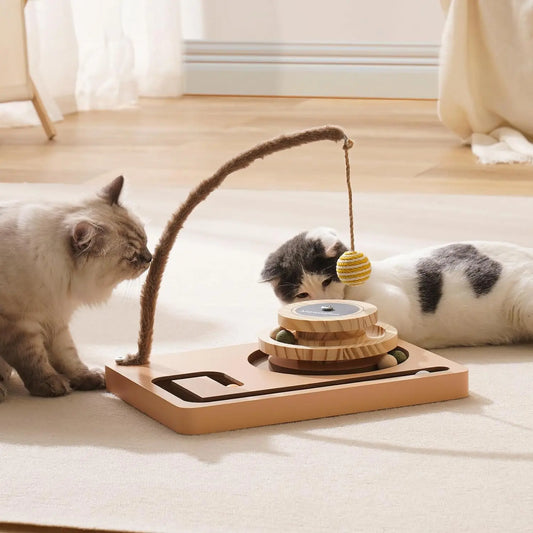 Cat Toy Roller 2-layer Turntable & Play Track