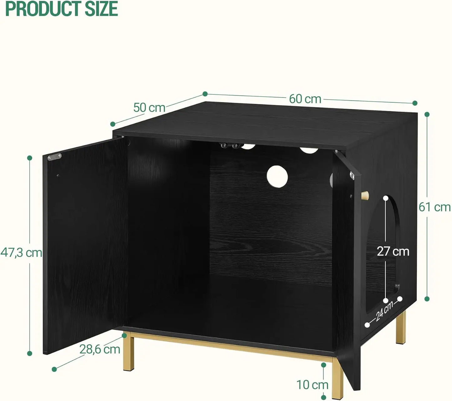 Cat Litter Box Enclosure, Hidden Litter Box Furniture