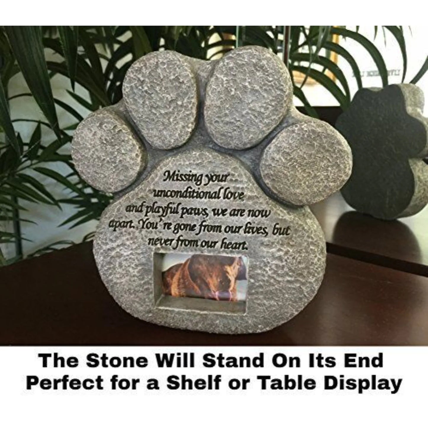 Dog Memorial Stone - Paw Print Pet Memorial