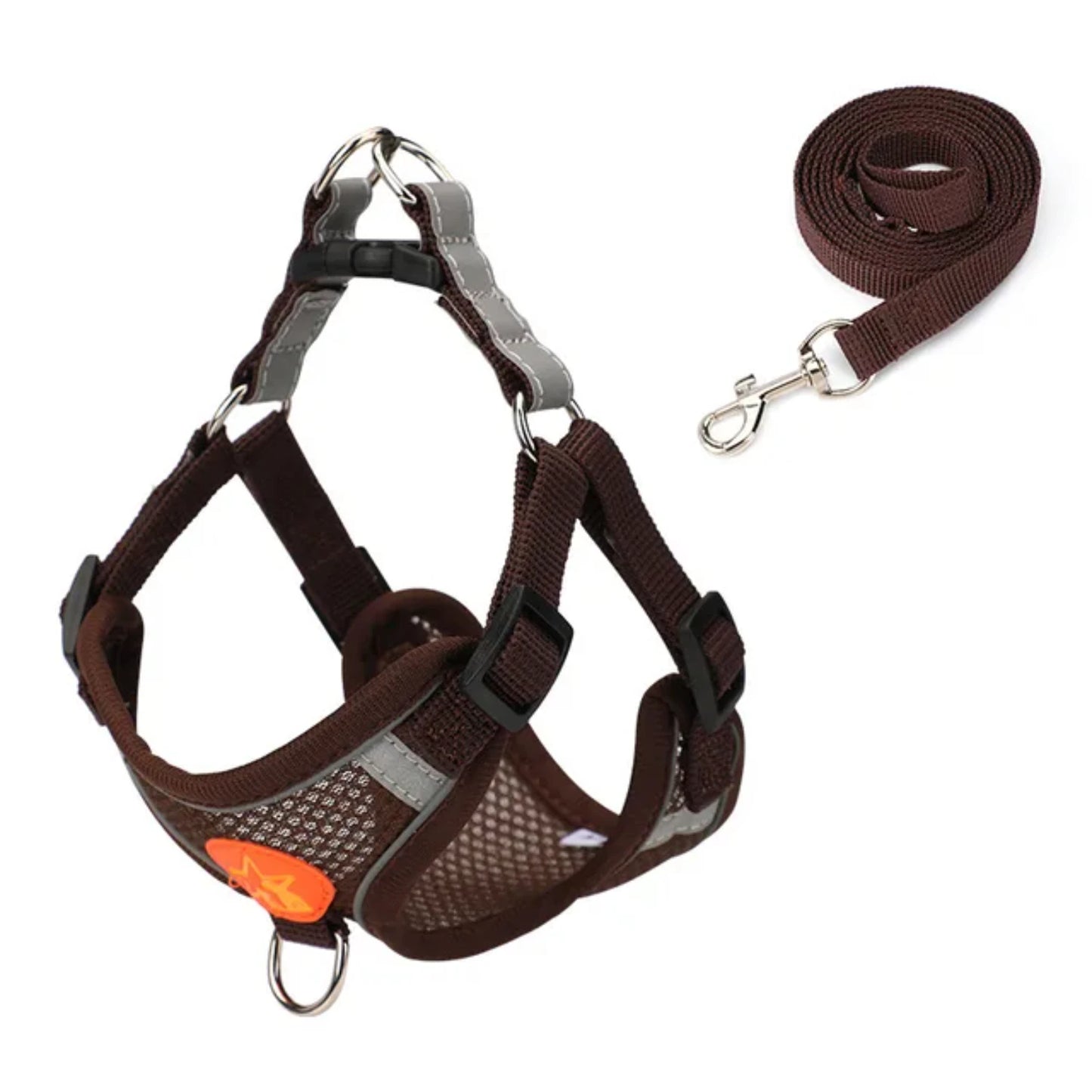 Breathable, Reflective Chest Harness for Dogs & Cats