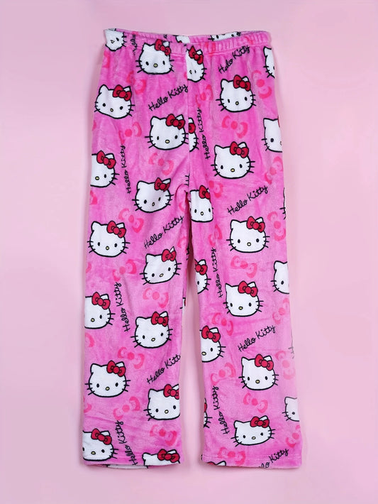 Sanrio flannel pajamas Hello Kitty Kuromi