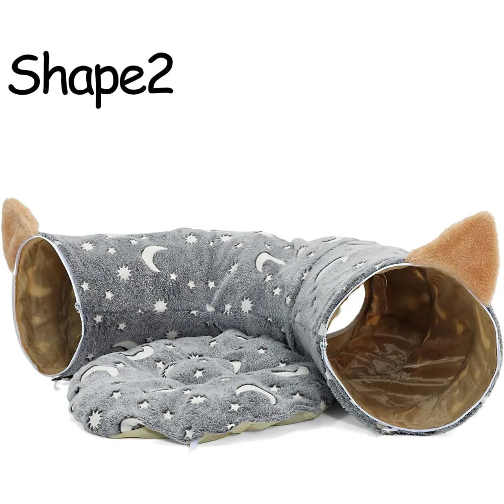 Cat Tunnel Bed Tube with Cushion