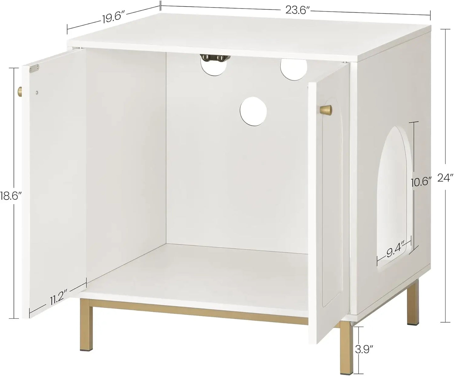 Cat Litter Box Enclosure, Hidden Litter Box Furniture