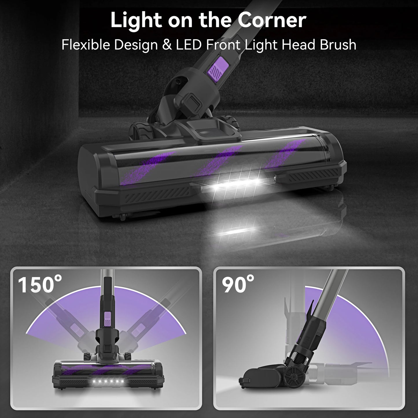 INSE S10 Cordless Vacuum Cleaner, 6-in-1 Stick Vacuum with 30Kpa 350W Suction