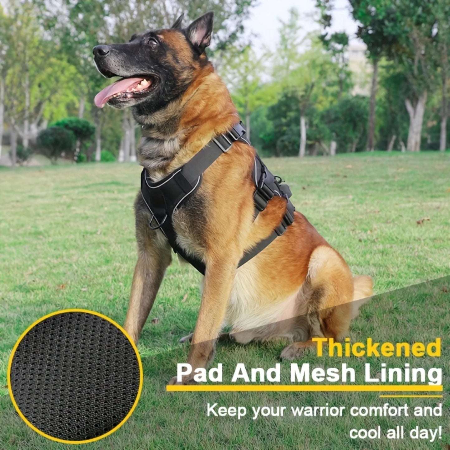 Heavy-Duty Dog Tactical Harness