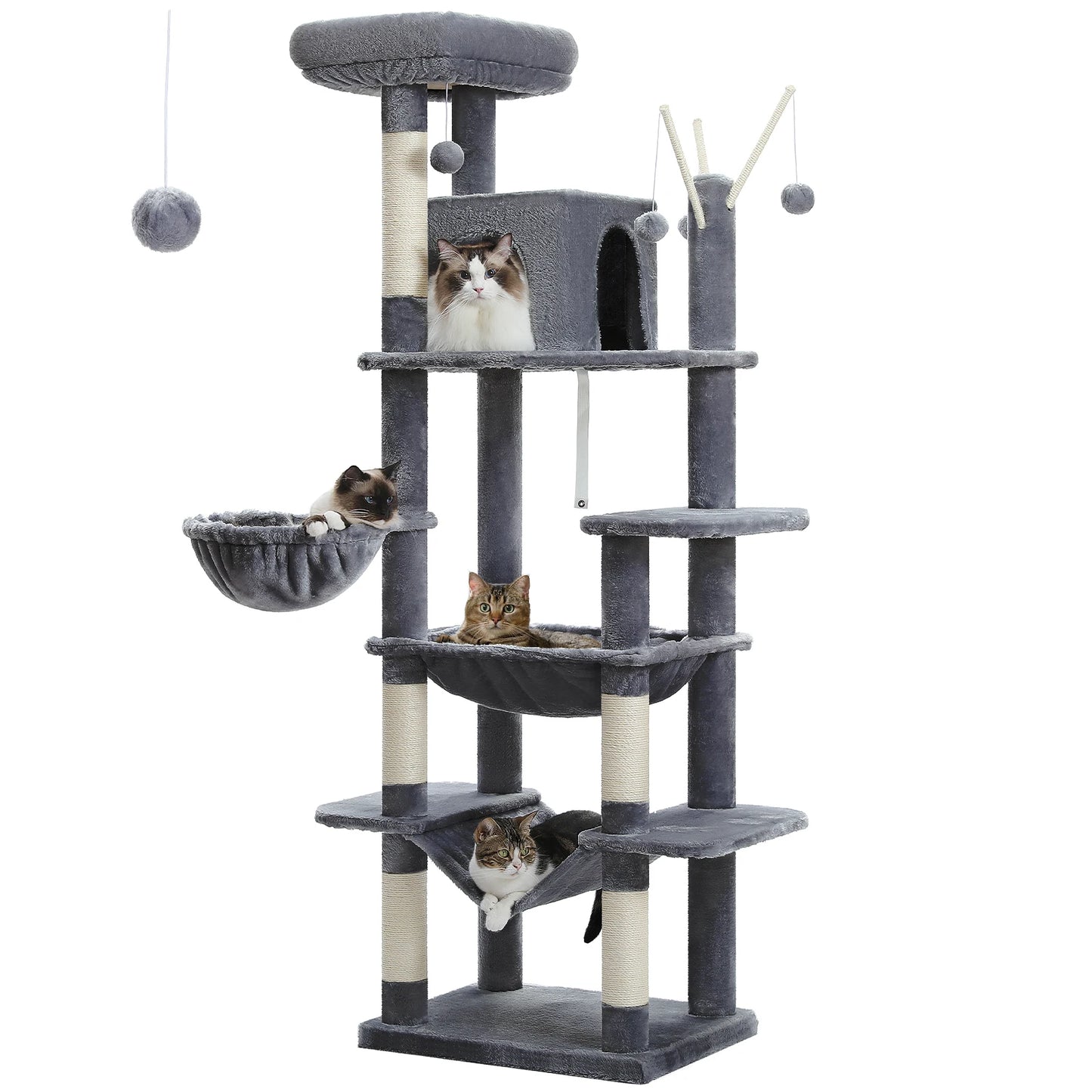 Indoor Large Cats Tall Cat Tower for Fat Cats