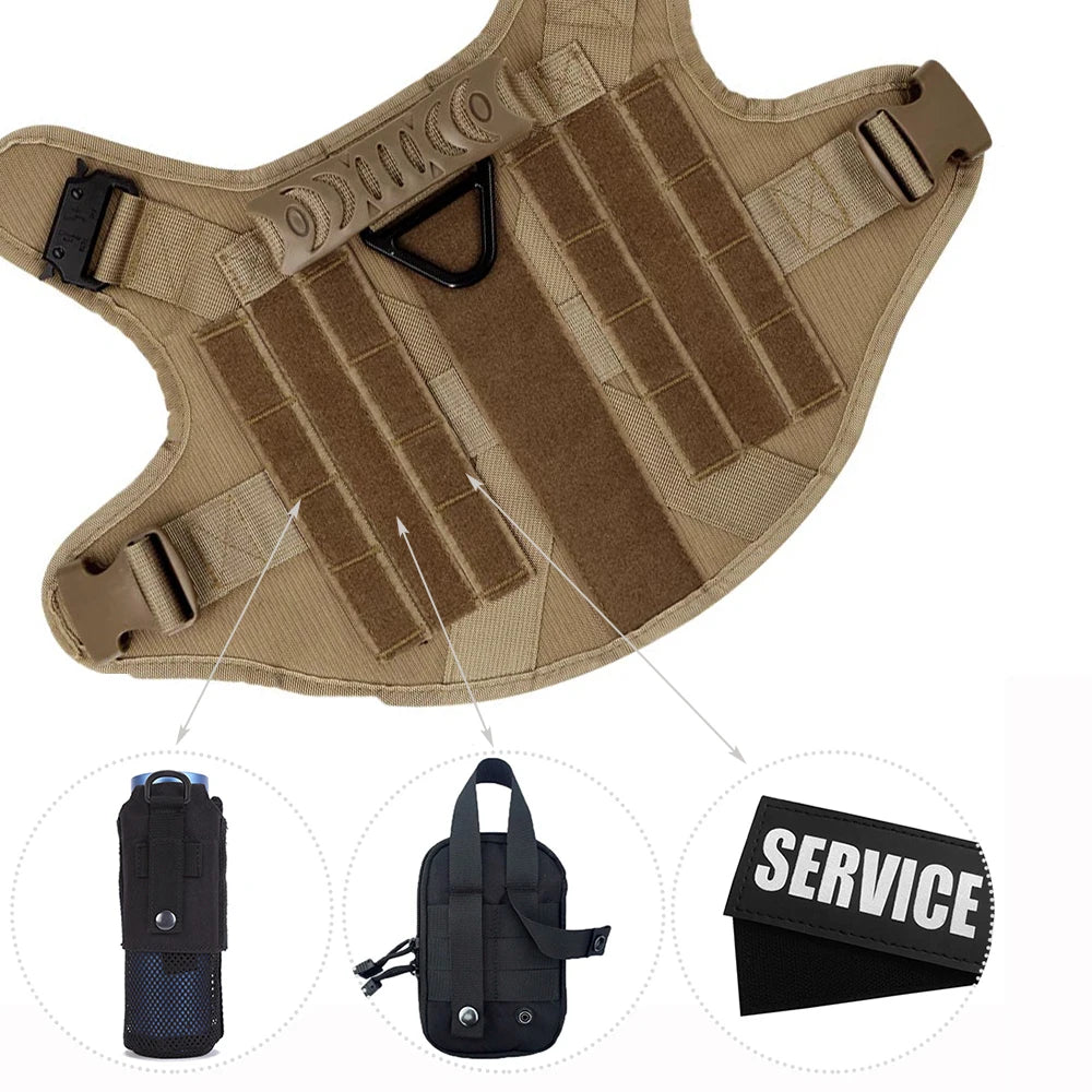 Tactical Dog Harness And Leash Set