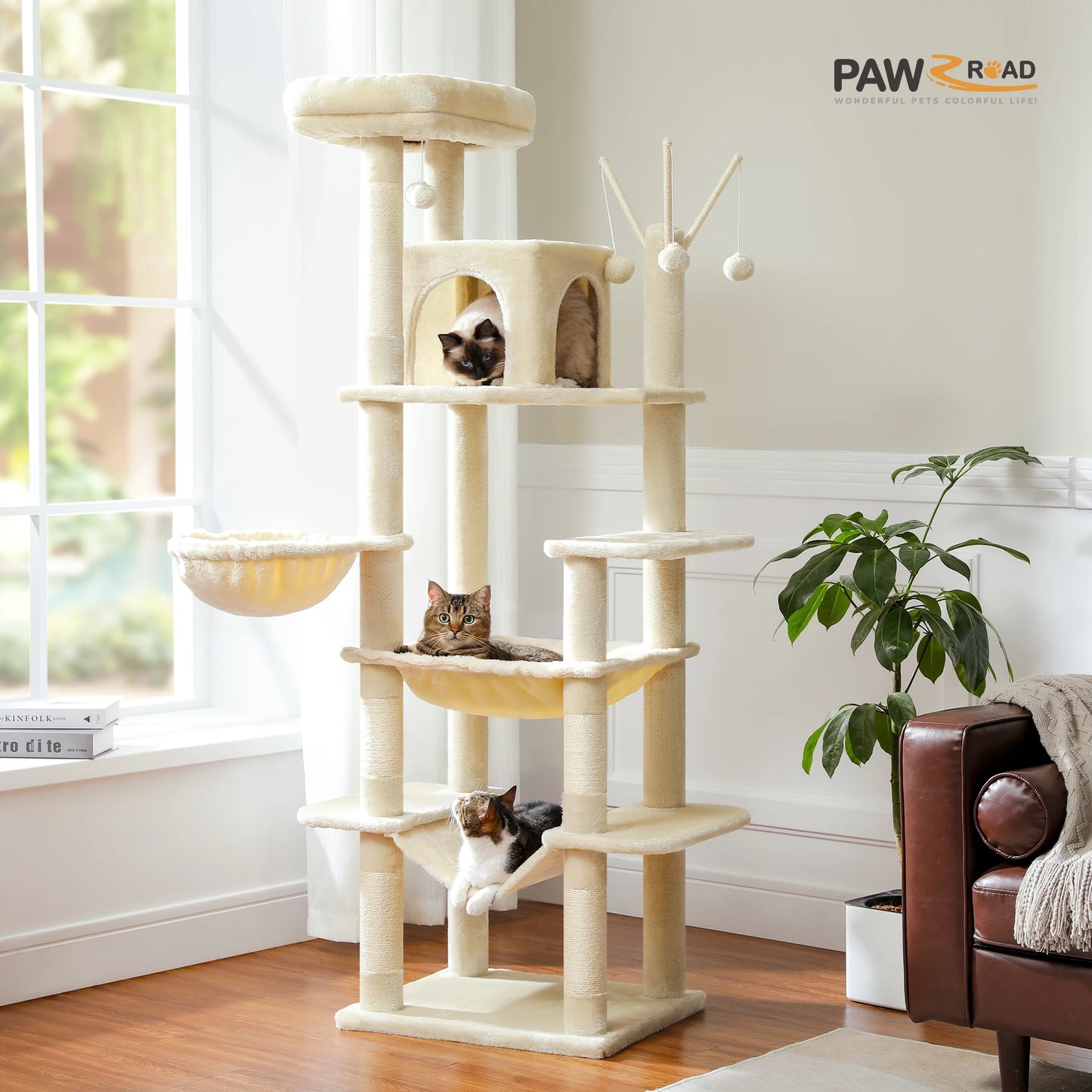 Indoor Large Cats Tall Cat Tower for Fat Cats