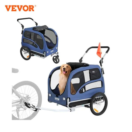 VEVOR2-in-1 Pet Stroller Cart/Bicycle Carrier