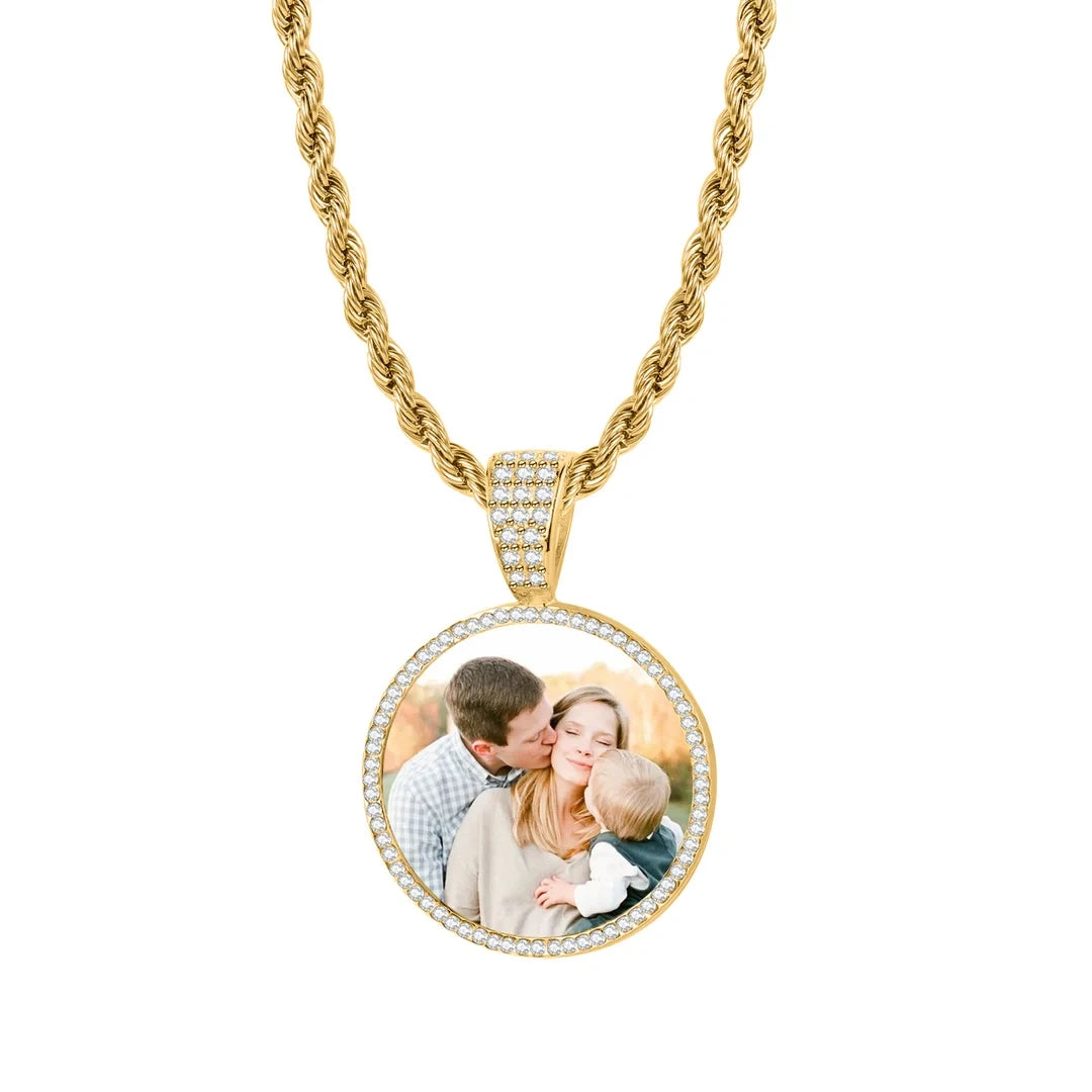 Personalized Family Pet Photo Pendant Unique Memorial Gift