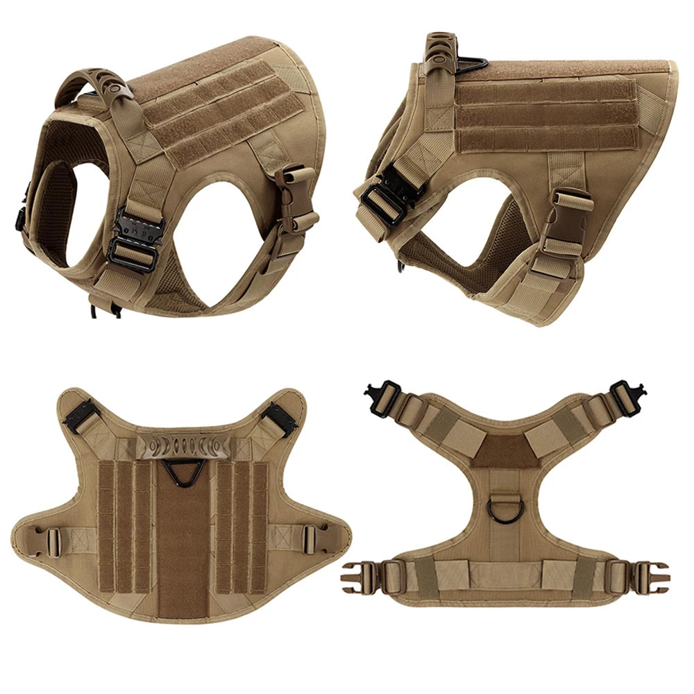 Tactical Dog Harness And Leash Set