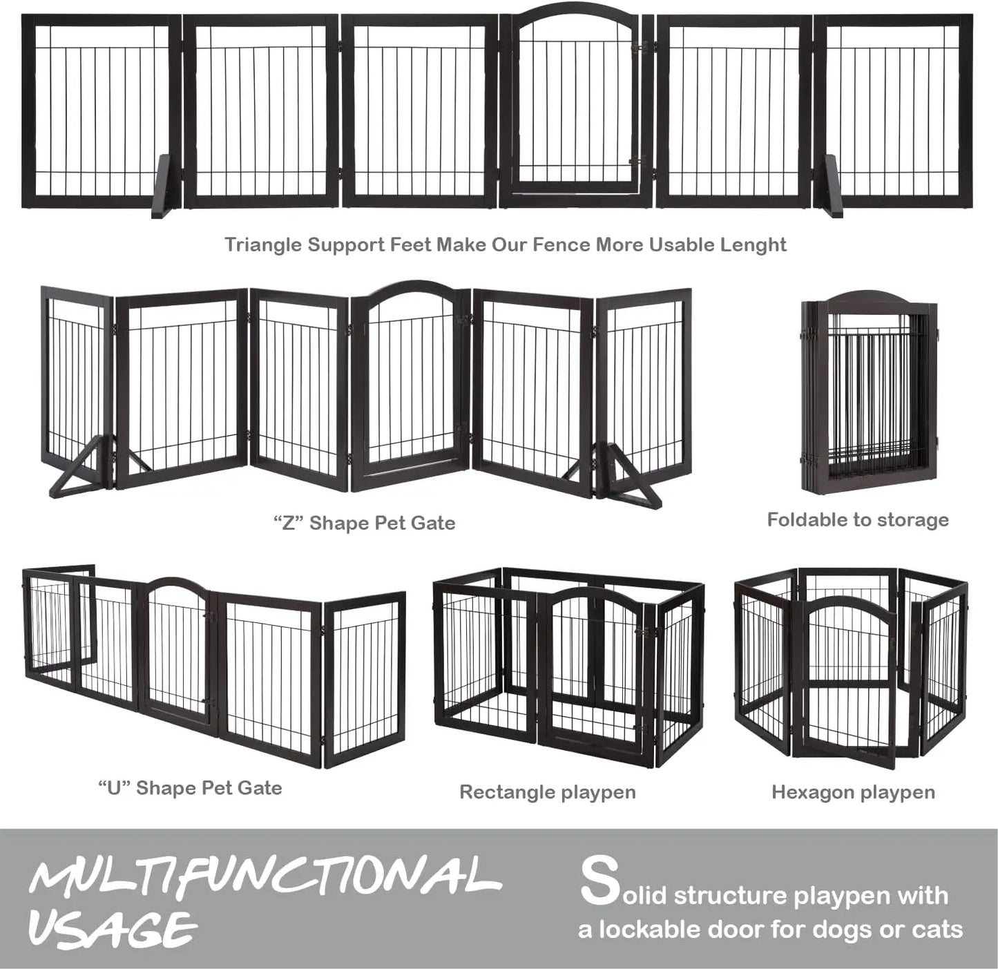 Dog gate, Doorway, Stairs, Pet/Puppy Safety Fence