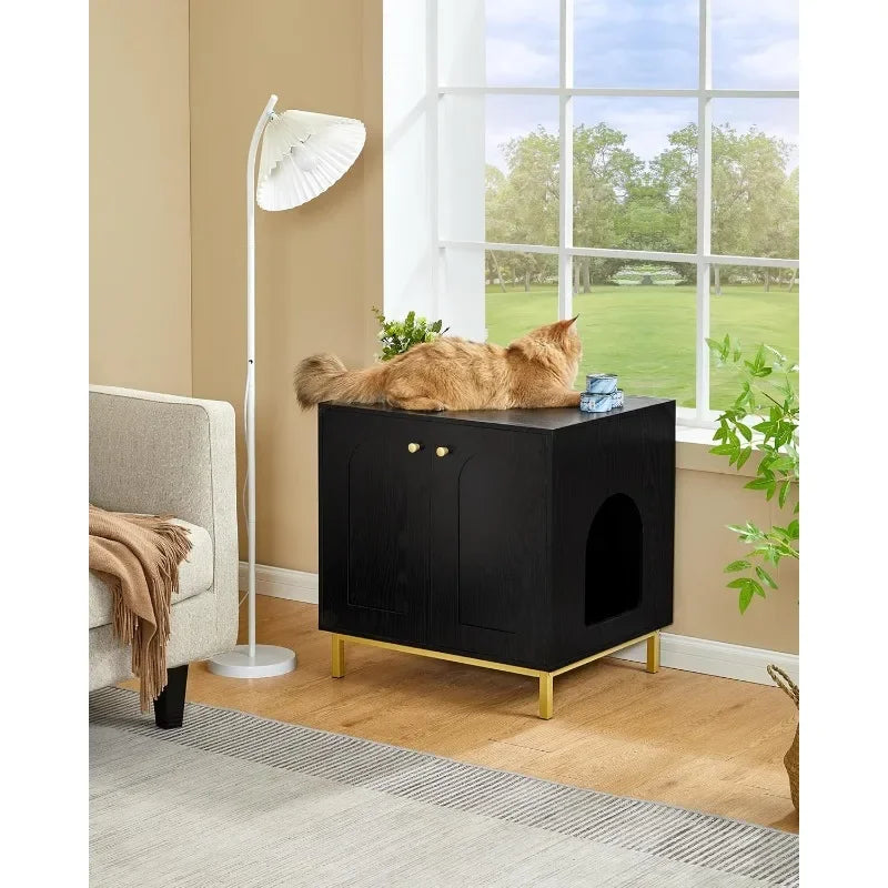 Cat Litter Box Enclosure, Hidden Litter Box Furniture