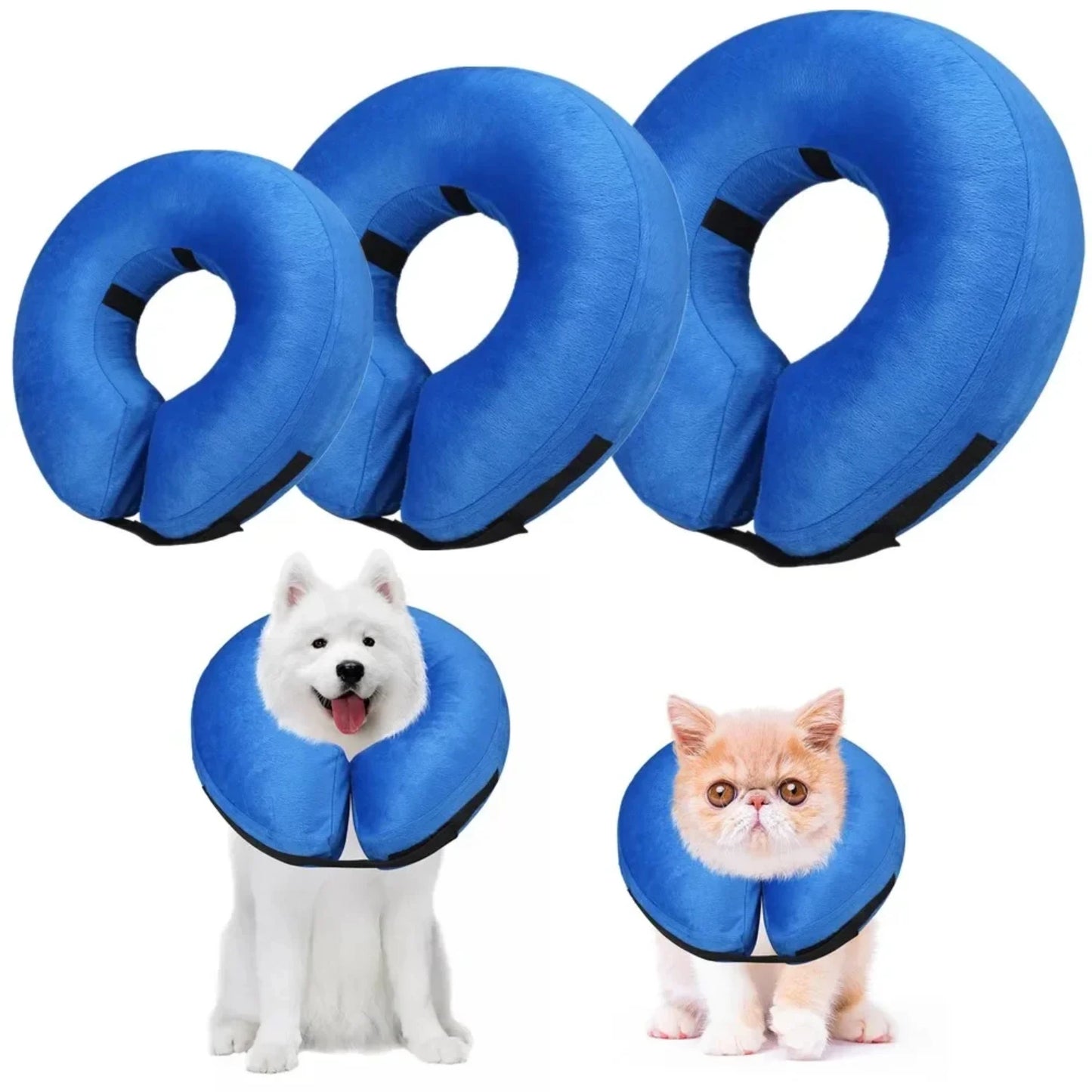 Enhanced Comfort Cozy and Gentle Inflatable Protective Pet Collar